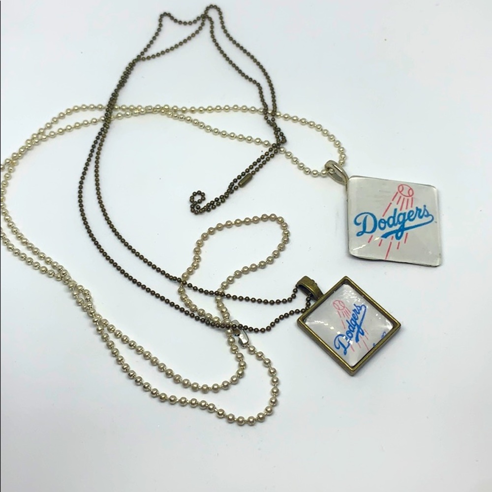 2 Dodgers pendants